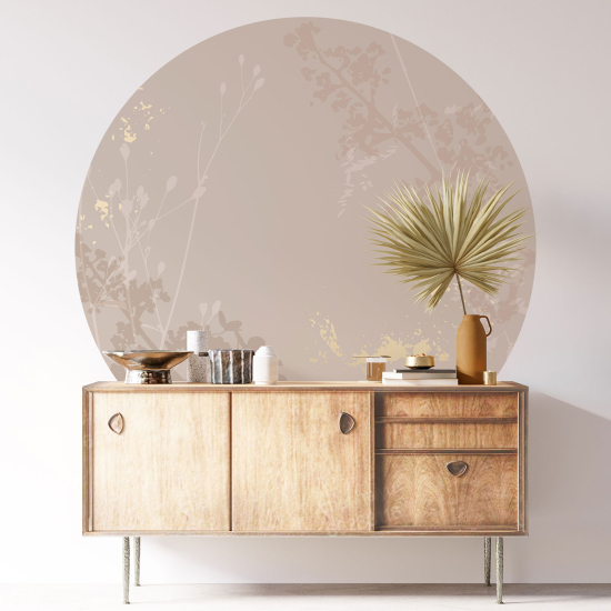 Vinilo Adhesivo Decorativo Redondo - Motivo floral