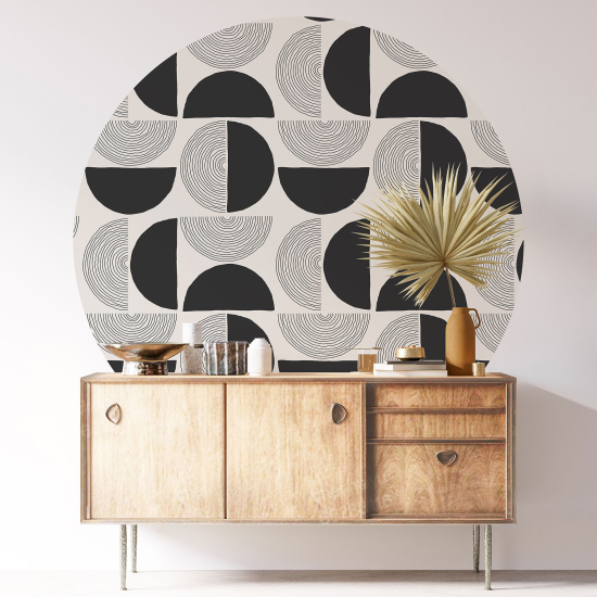 Vinilo Adhesivo Decorativo Redondo - Motivo geométrico