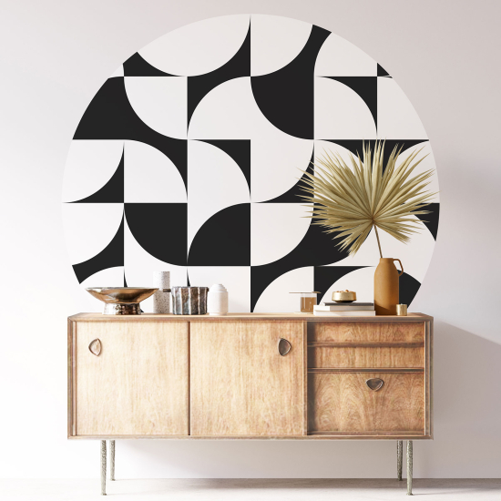 Vinilo Adhesivo Decorativo Redondo - Motivo geométrico