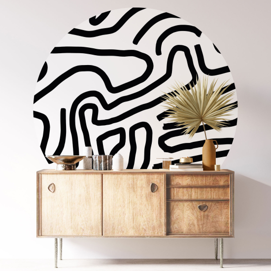 Vinilo Adhesivo Decorativo Redondo - Motivo gráfico