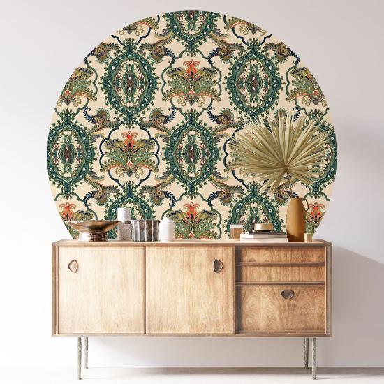 Vinilo Adhesivo Decorativo Redondo - Motivo oriental