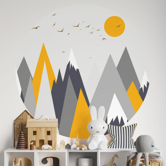 Vinilo Adhesivo Decorativo Redondo para niños - Infantiles - Paisaje