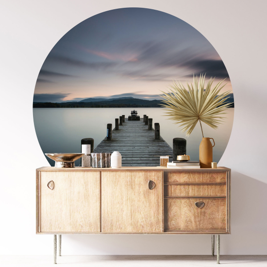 Vinilo Adhesivo Decorativo Redondo - Pontón
