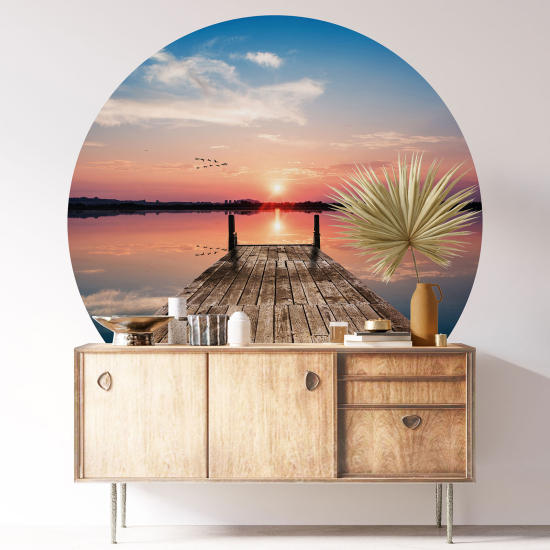 Vinilo Adhesivo Decorativo Redondo - Pontón