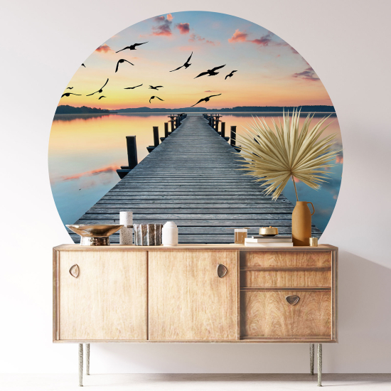 Vinilo Adhesivo Decorativo Redondo - Pontón