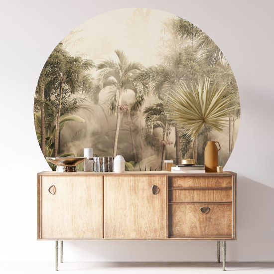 Vinilo Adhesivo Decorativo Redondo - Selva Tropical