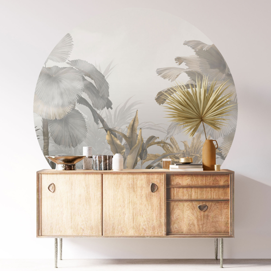 Vinilo Adhesivo Decorativo Redondo - Selva Tropical