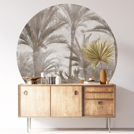 Vinilo Adhesivo Decorativo Redondo - Selva Tropical