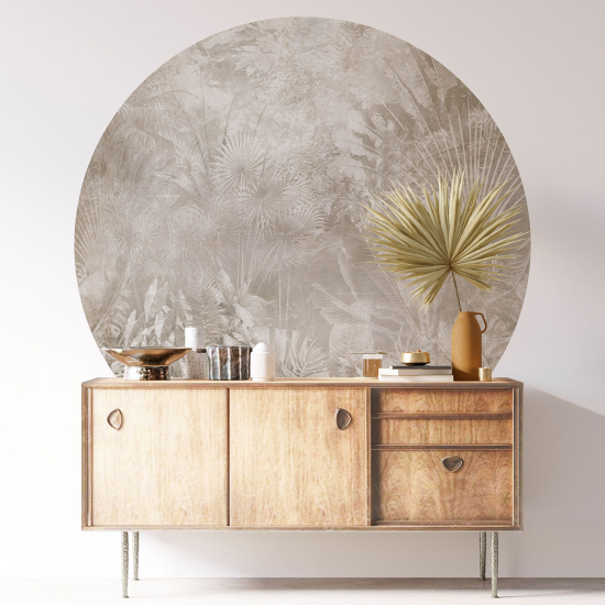 Vinilo Adhesivo Decorativo Redondo - Selva Tropical
