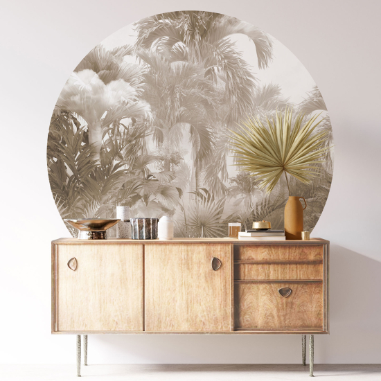 Vinilo Adhesivo Decorativo Redondo - Selva Tropical