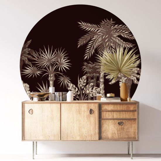 Vinilo Adhesivo Decorativo Redondo - Selva Tropical