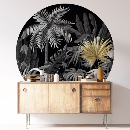 Vinilo Adhesivo Decorativo Redondo - Selva Tropical