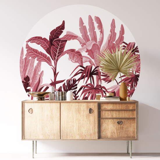 Vinilo Adhesivo Decorativo Redondo - Selva Tropical