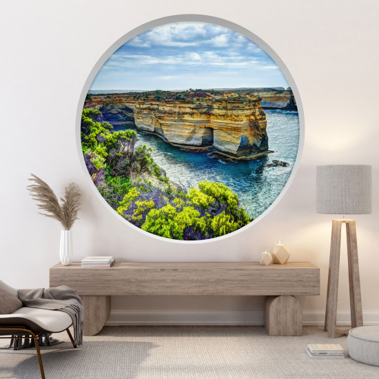 Vinilo Adhesivo Decorativo trampantojo 3D - Acantilados