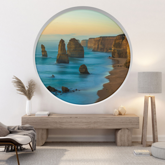 Vinilo Adhesivo Decorativo trampantojo 3D - Acantilados