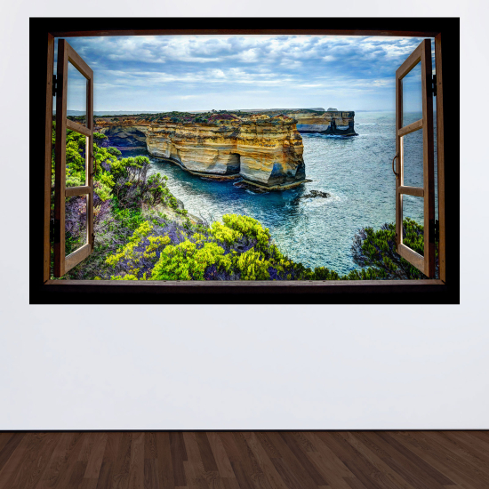 Vinilo Adhesivo Decorativo trampantojo 3D - Acantilados