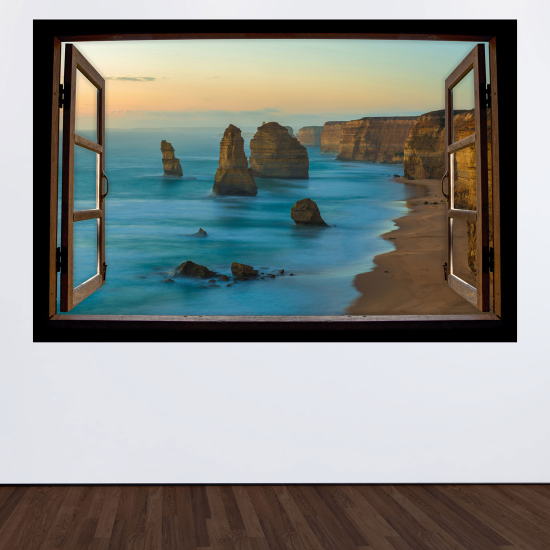 Vinilo Adhesivo Decorativo trampantojo 3D - Acantilados