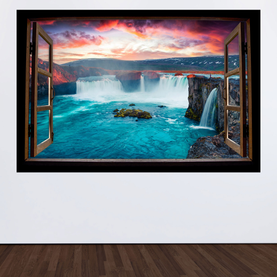 Vinilo Adhesivo Decorativo trampantojo 3D - Acantilados