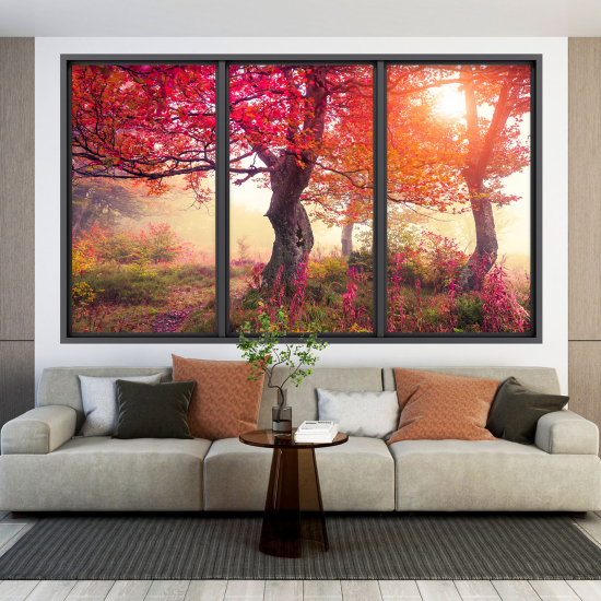 Vinilo Adhesivo Decorativo trampantojo 3D - Árboles