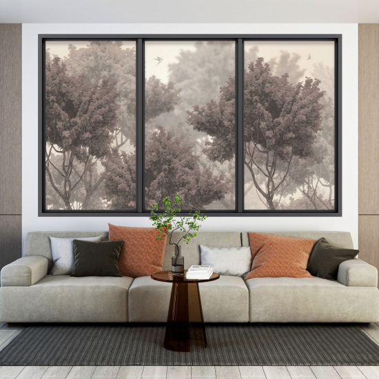Vinilo Adhesivo Decorativo trampantojo 3D - Árboles