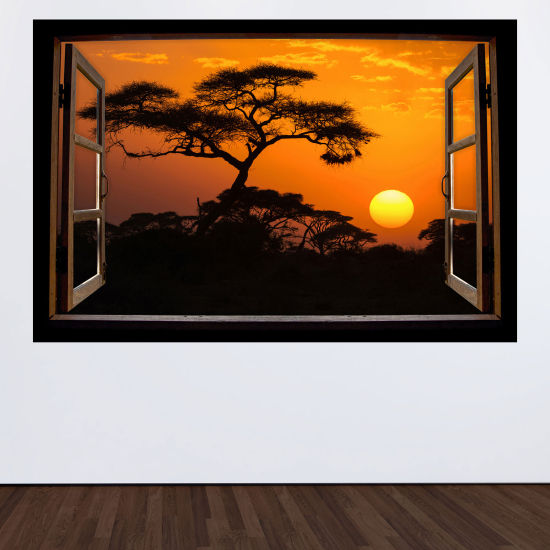 Vinilo Adhesivo Decorativo trampantojo 3D - Árboles
