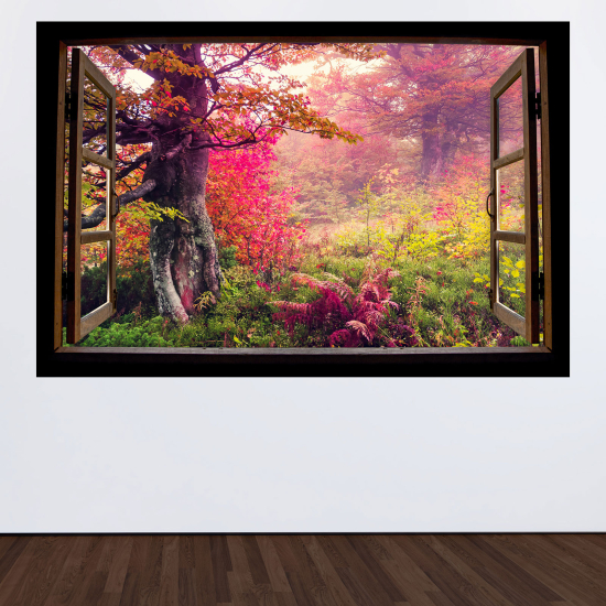 Vinilo Adhesivo Decorativo trampantojo 3D - Árboles