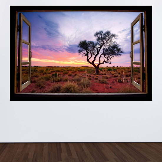 Vinilo Adhesivo Decorativo trampantojo 3D - Árboles