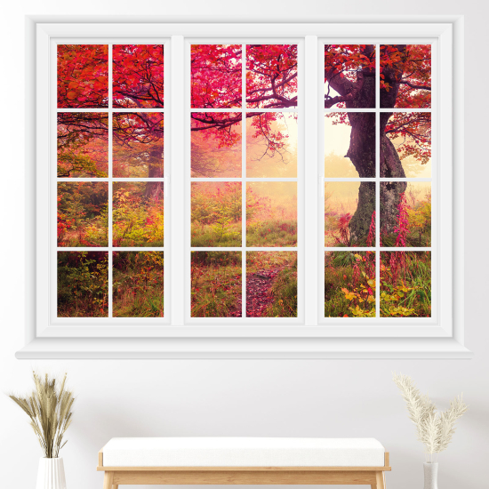 Vinilo Adhesivo Decorativo trampantojo 3D - Árboles