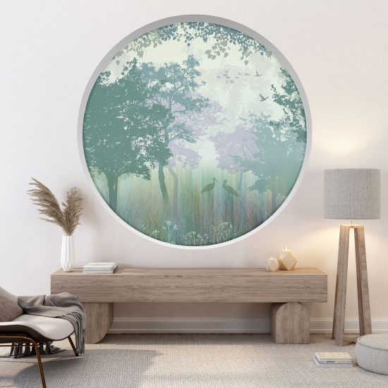 Vinilo Adhesivo Decorativo trampantojo 3D - Bosque
