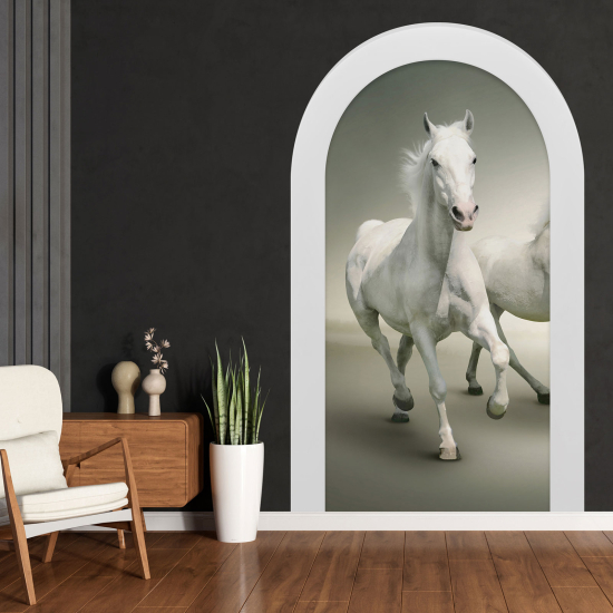 Vinilo Adhesivo Decorativo trampantojo 3D - Caballo