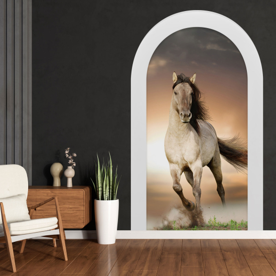 Vinilo Adhesivo Decorativo trampantojo 3D - Caballo