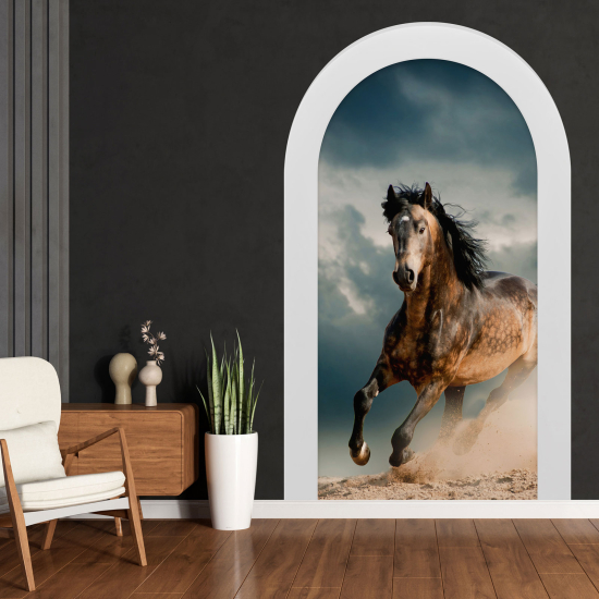 Vinilo Adhesivo Decorativo trampantojo 3D - Caballo