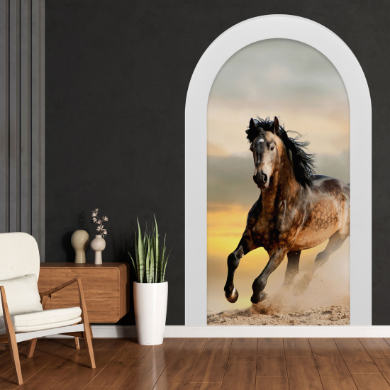 Vinilo Adhesivo Decorativo trampantojo 3D - Caballo