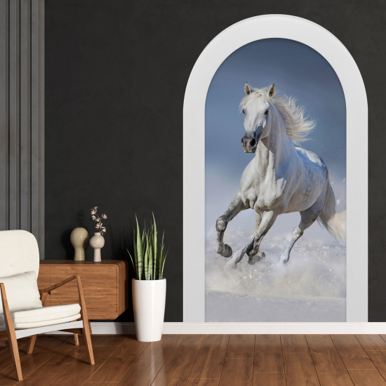 Vinilo Adhesivo Decorativo trampantojo 3D - Caballo