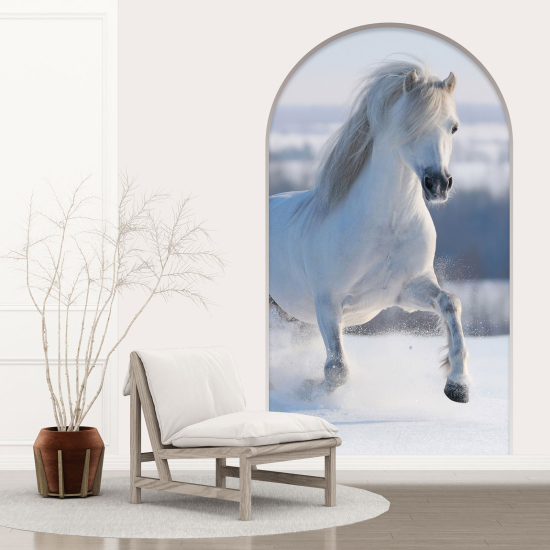 Vinilo Adhesivo Decorativo trampantojo 3D - Caballo