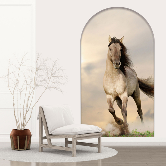 Vinilo Adhesivo Decorativo trampantojo 3D - Caballo