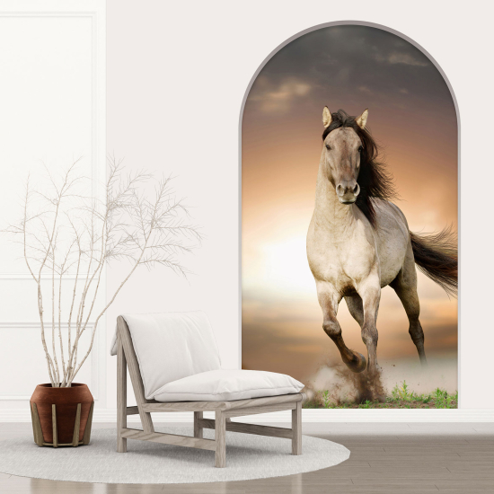 Vinilo Adhesivo Decorativo trampantojo 3D - Caballo