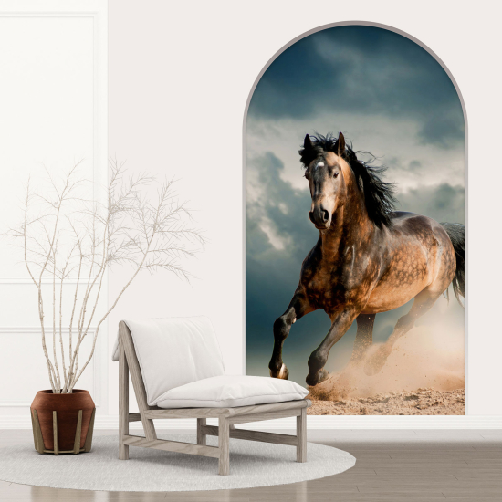 Vinilo Adhesivo Decorativo trampantojo 3D - Caballo