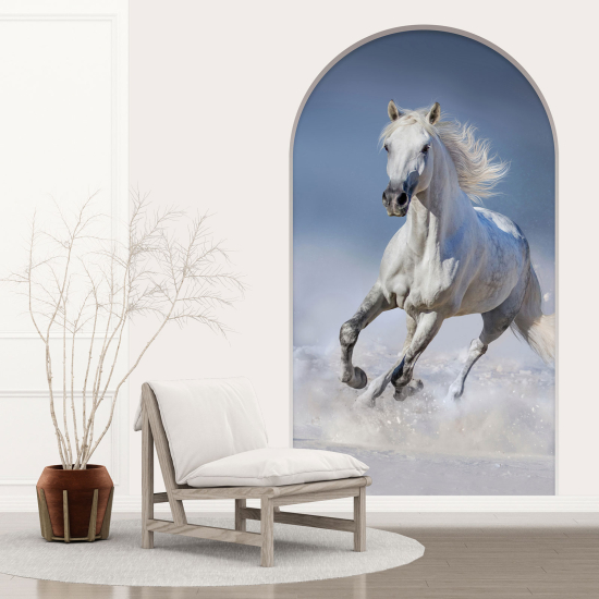 Vinilo Adhesivo Decorativo trampantojo 3D - Caballo