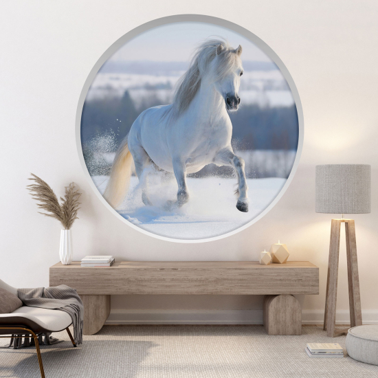 Vinilo Adhesivo Decorativo trampantojo 3D - Caballo