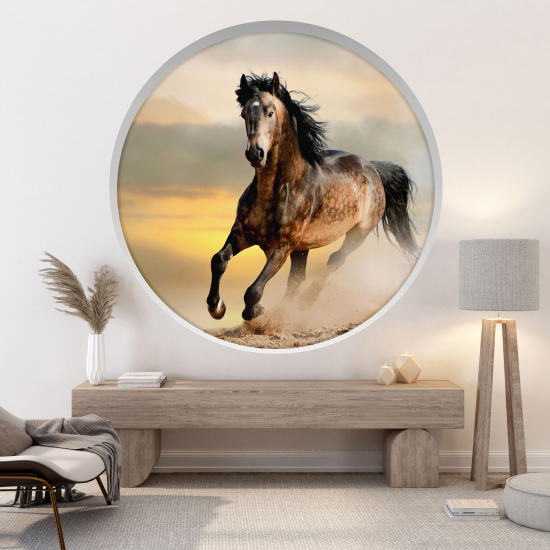 Vinilo Adhesivo Decorativo trampantojo 3D - Caballo