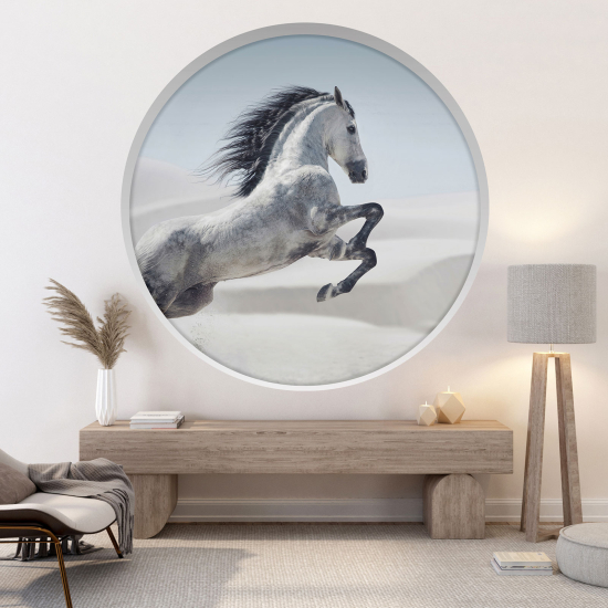 Vinilo Adhesivo Decorativo trampantojo 3D - Caballo