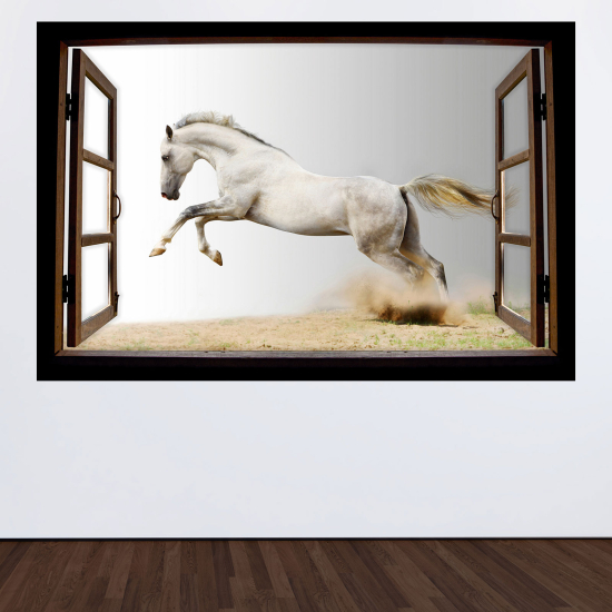 Vinilo Adhesivo Decorativo trampantojo 3D - Caballo