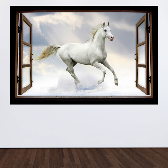 Vinilo Adhesivo Decorativo trampantojo 3D - Caballo