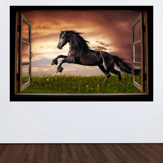 Vinilo Adhesivo Decorativo trampantojo 3D - Caballo