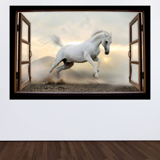 Vinilo Adhesivo Decorativo trampantojo 3D - Caballo
