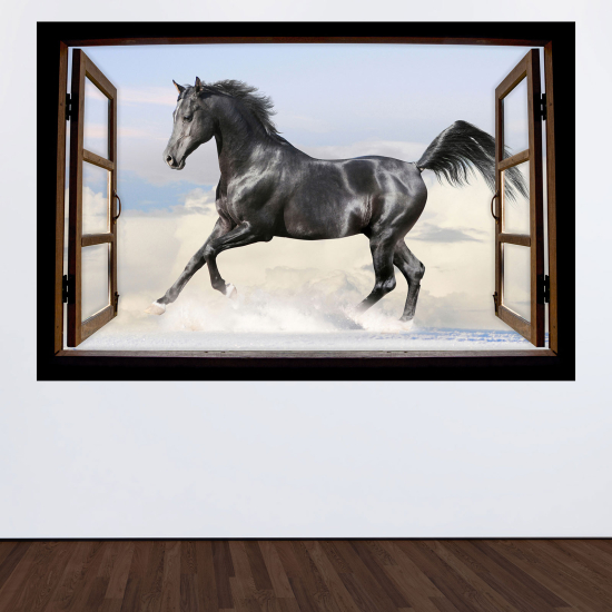 Vinilo Adhesivo Decorativo trampantojo 3D - Caballo
