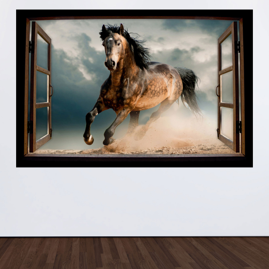 Vinilo Adhesivo Decorativo trampantojo 3D - Caballo