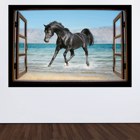 Vinilo Adhesivo Decorativo trampantojo 3D - Caballo