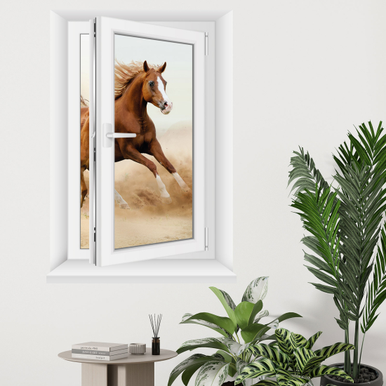Vinilo Adhesivo Decorativo trampantojo 3D - Caballo